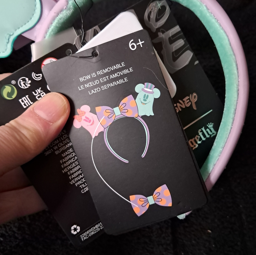 Pastel Mickey and Minnie Ghost Ears - Picture 3 of 4